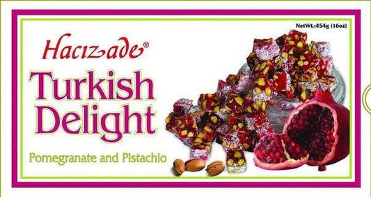 Hacizade Turkish Delight Pomegranate Pistachio (454g)