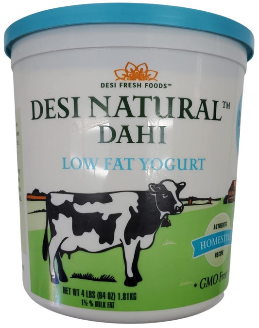 Desi Natural Homestyle Indian Dahi Low Fat Yogurt 4lb