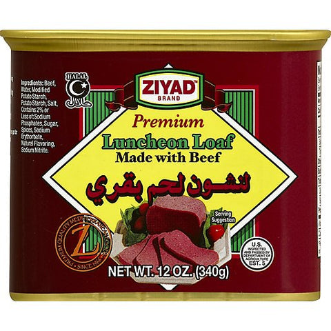 Ziyad Luncheon Loaf Made With Beef (340g) 12oz
